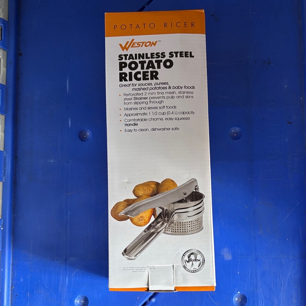 Stainless Steel Potato Ricer - Silver